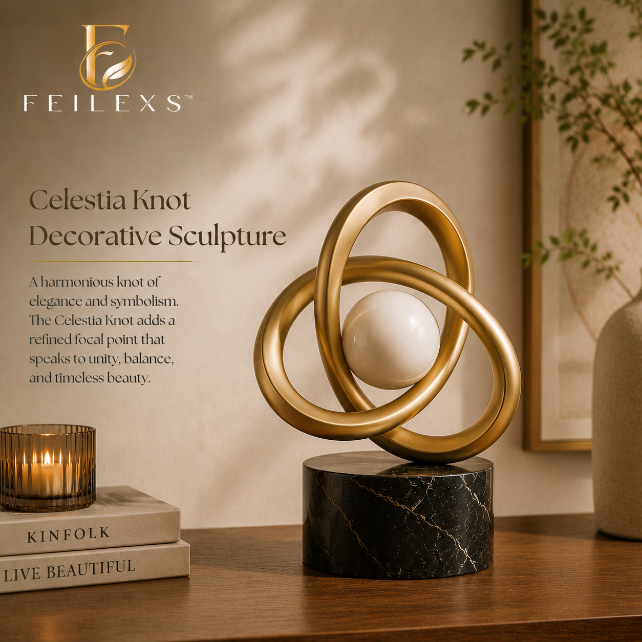 Feilexs™ Celestia Knot Decorative Sculpture