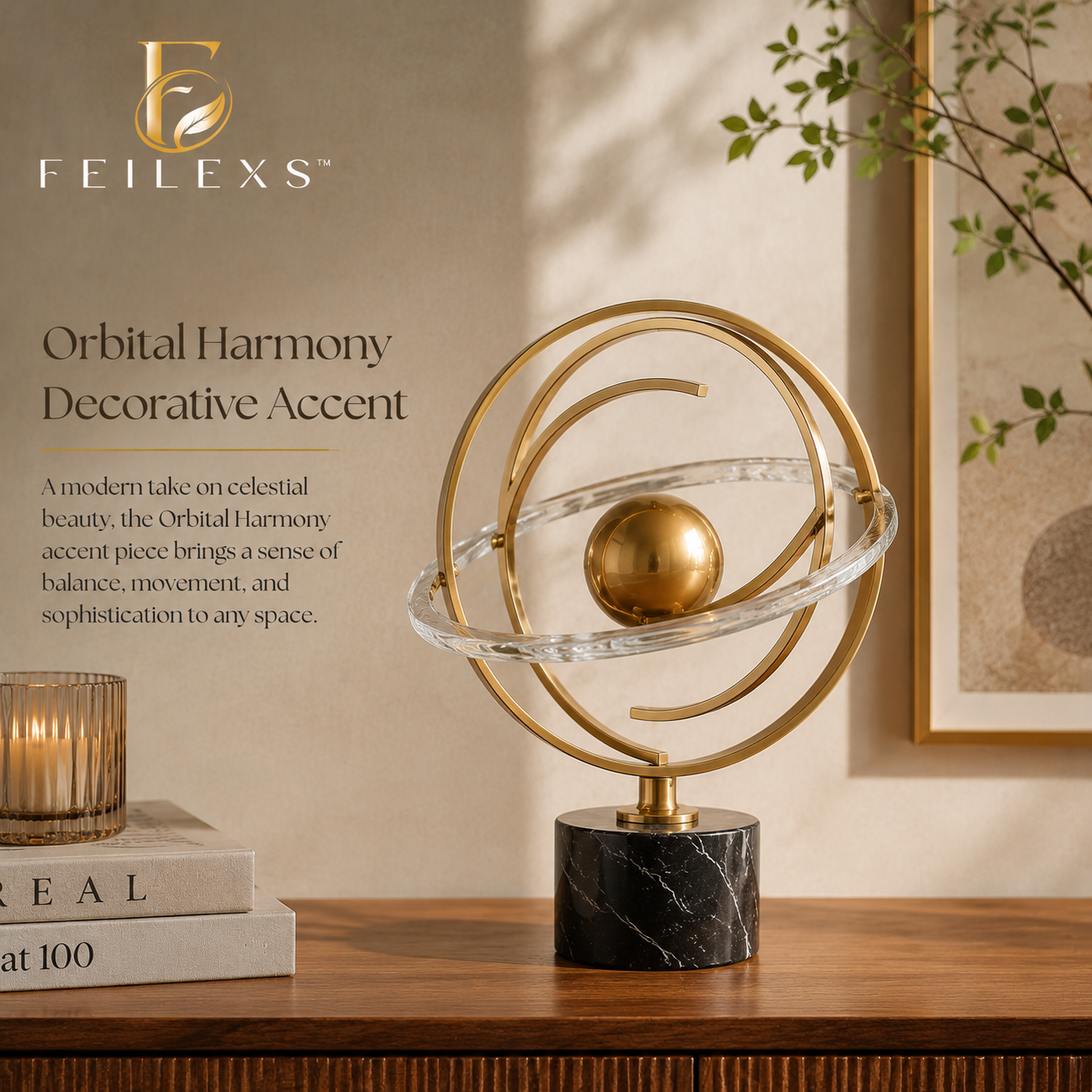 Feilexs™ Orbital Harmony Decorative Accent