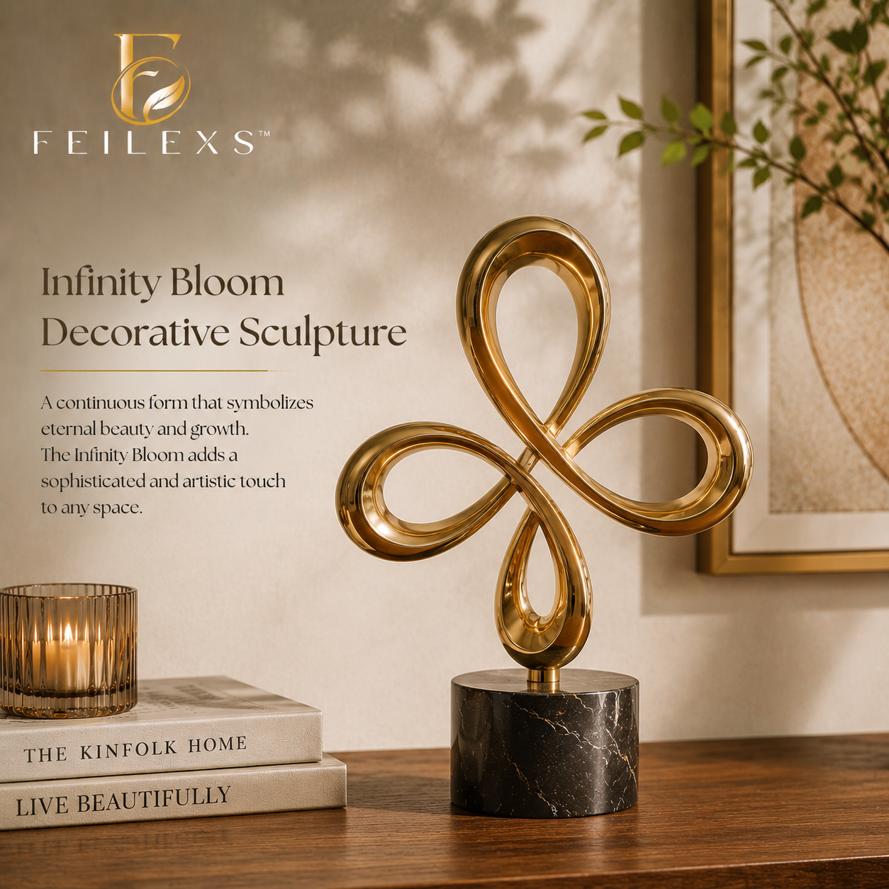 Feilexs™ Infinity Bloom Decorative Sculpture