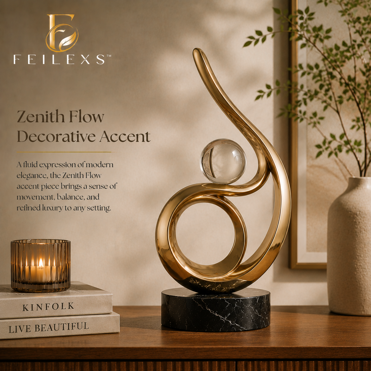Feilexs™ Zenith Flow Decorative Accent